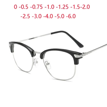 -1,0 -1,5 -2,0 -2,5 До -6,0 Очила за късогледство в метална Рамка За Унисекс, Модни Недалновидни Очила По рецепта За жени и Мъже