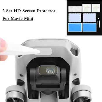 1/2 Комплект HD Защитно фолио за екран за DJI Mavic Mini/Mini 2/Mini SE със защита от Надраскване, Филм за обектив от закалено стъкло, Комплекти Защитни Аксесоари
