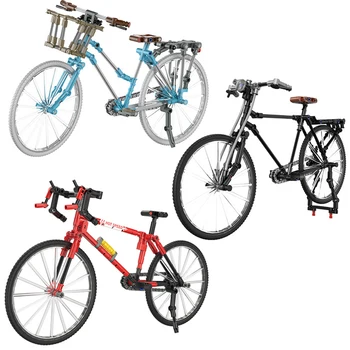 1:24 Велосипедни Градивните Елементи На Пътен Под Наем Тухли Комплект Модел Градски Велосипеди Сглобяване На Играчки, Детски Подаръци Забавни Играчки