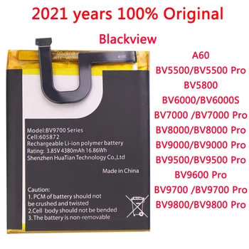 100% Оригинална Батерия за телефон Blackview A60 BV5500 BV5800 BV6000 BV7000 BV8000 BV9000 BV9500 BV9600 BV9700 BV9800 Pro BV9700