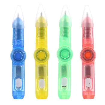 2021 Led Въртяща се Химикалка Химикалка Химикалка Fidget Spinner Ръчно Топ Свети В Тъмна Светлина EDC Играчки За Облекчаване на стреса Детски Играчки Подарък Учебни Принадлежности