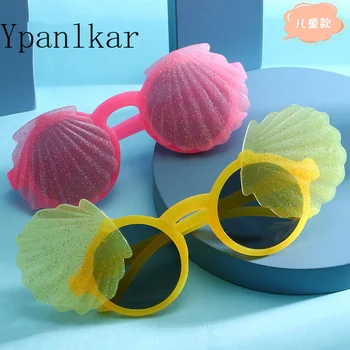2021 Нови модни Корейски детски слънчеви очила с панти капак, Персонализирани детски слънчеви очила под формата на миди, Сладки мъжки и дамски слънчеви очила