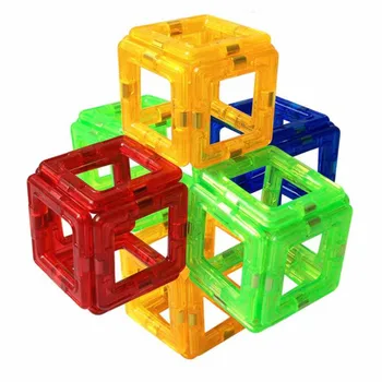 90-208 бр. Магнитни мини Развитие на Блокове Строителен Комплект Модел и Строителни Играчки Пластмасови Блокове За детски играчки
