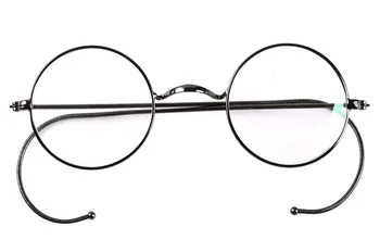 Agstum 42 мм Кръгли Реколта Антикварни Телени Очила, Рамки За Очила За Мъже И Жени Рамки За Очила По Рецепта RX