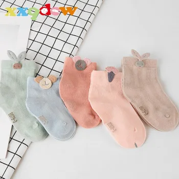 AiKway, 3 чифта/лот, детски чорапи За момчета и момичета, модни чорапи за Новородени с анимационни герои, памучни Чорапи в ярки Цветове За малките Подаръци