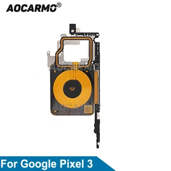 Aocarmo За Google Pixel 3 Зарядно Устройство Безжична Зареждане Индукционная Макара NFC за монтиране на стена С Метален Капак на резервни Части За Ремонт на