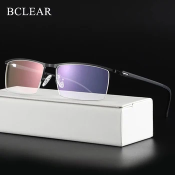 BCLEARR Оптични Бизнес Титанов Очила в Рамки За Мъже, Очила Без Рамки, с кутия пролетта Панти, 5 Допълнителни Цветове, Топла