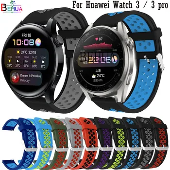 BEHUA Мек Силиконов Ремък За Huawei Watch 3 pro/GT 2 pro Смарт-watchband Huawei Watch 2 pro/GT2 46 мм Гривна На Китката