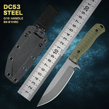DC53 Стомана 539 Ножове С Фиксирано Острие Ловен Нож За Оцеляване Тактически Военен За нощуване На Открито Самозащита И EDC