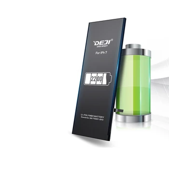 DEJI Оригинална Литиево-йонна Батерия с голям Капацитет За iPhone 7/7 г Реални 2200 mah Вътрешна Батерия Подмяна С Безплатен Инструмент