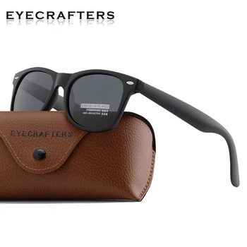 Eyecrafters Модерен Класически Реколта Мъжки Дамски Поляризирани Слънчеви Очила с UV400 За Шофиране Огледално Квадратни Ретро Слънчеви Очила Eyewear 2140
