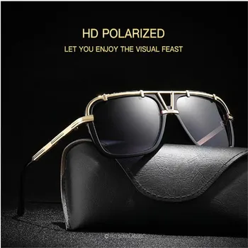 KAPELUS Мъжки модни слънчеви очила в метални рамки слънчеви очила с защита от uv UV400 4030 HEI без кутия