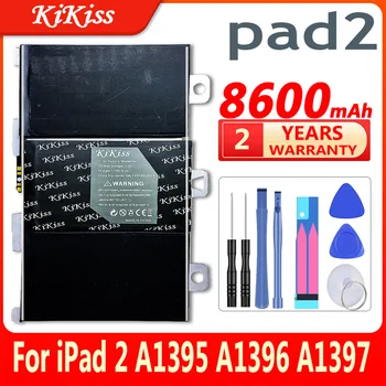 KIKISS 8600 mah A1395 Батерия за iPad 2 Ipad2 A1395 A1396 A1397 A1376 A1316 Батерия с голям капацитет + Безплатни Инструменти