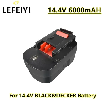 LEFEYI 14,4 v HPB14 Батерия за Black and Decker 6000 mah Ni-Mh Сменяеми Батерии за Firestorm FSB14 FS140BX 499936-34