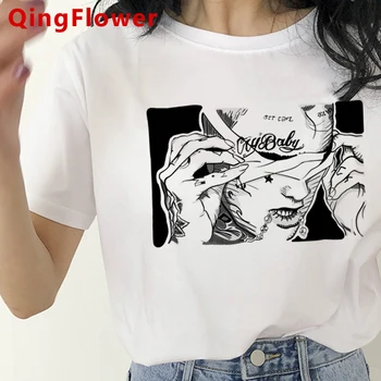 Lil Пийп тениска годишният топ женски принт tumblr градинска облекло ulzzang японската тениска реколта ulzzang