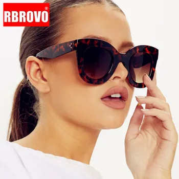 RBROVO 2021 Слънчеви Очила с Кошачьим Око Дамски Дизайнерски Луксозни Мъжки/Дамски слънчеви Очила Реколта Очила Дамски Cateye Gafas De Sol Mujer