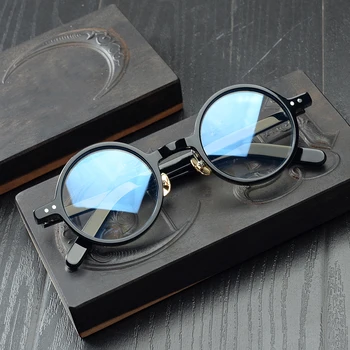Ацетатные Прозрачни Прозрачни Очила, Мъжки, Женски Реколта Малки Кръгли Очила В Рамки Оптични Очила За Късогледство Рамки За Очила Oculos