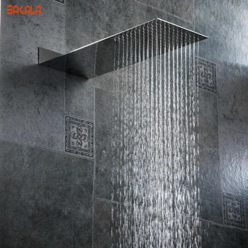 БАКАЛА накрайник за душ от неръждаема стомана усилвател на налягане качеството стени баня дъждовна накрайник за душ BR-9906