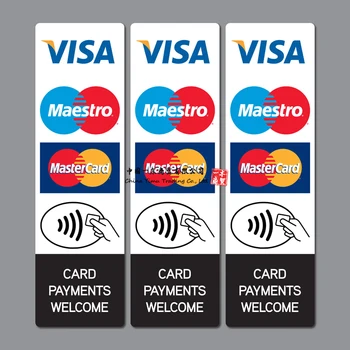 Безконтактни Плащания с Кредитни карти Етикети Магазин Такси Visa, Mastercard, Maestro