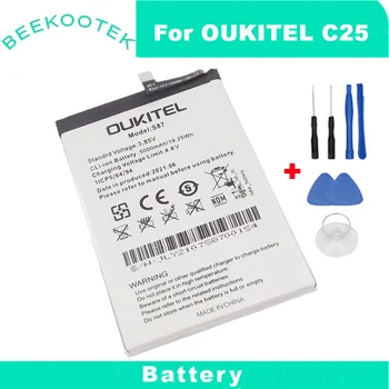 В наличност 2022 дата на производство за батерията OUKITEL C25 5000 ма Дълго чакане за батерията OUKITEL S87