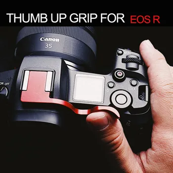 Гореща Обувка За улавяне на палеца Нагоре Ръкохватка за камера С кожена защита За Canon EOS R