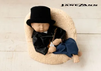 Джейн Ан Зее Красива рок костюм кожено яке + зреещи + Тениска облекло реквизит за снимки на новороденото детска фотографско студио съоръжения