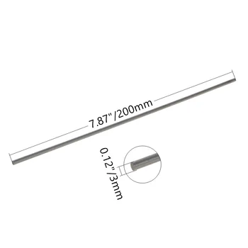 Диаметър на пръчки кръгла вала от бързорежеща стомана 1 ~ 20pcs 2/ 2.5/3/ 3.5/ Машини на рамената на струг HSS дължина 4mm x200mm механични Инструменти