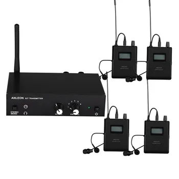 За ANLEON S2 UHF Стерео Безжичен Монитор на Системата 670-680 Mhz 4 модела Професионален дигитален Панорамен Внутриканальный монитор на системата 4 Приемника