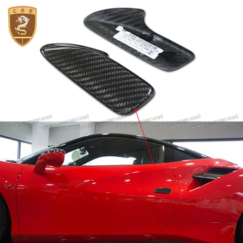 Истинска Суха Смяна на Дръжката на Вратата на Колата е От Въглеродни Влакна, Подходяща За Ferrari 488 GTB, Автомобилен Стайлинг, Автомобилни Аксесоари