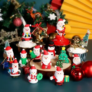 Коледна украса, украса, Дядо Коледа, Снежен човек, 3D изкуствени Мини-чорапи за коледната елха, тръстика Лосове, Вечерни Елегантни декорации за Дома