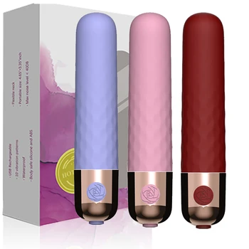 Куршум вибратор от секс играчки за жени Силиконови зарежда 10 честотата на вибрациите на клитор стимулация вибратори за жени, секс-шоп