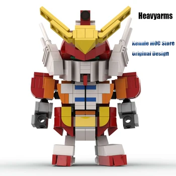 Направи си САМ MOC Мобилен Костюм Zaku Heavyarms Brickheadz робот Кожа Може да Бъде Активни Ставите Творчески Събрани Градивен елемент Играчки за Подаръци