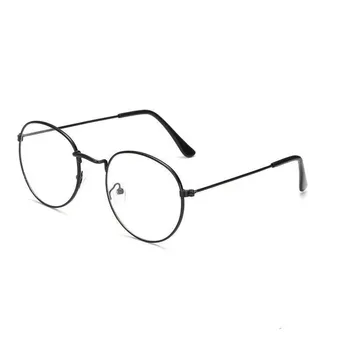 Овални Метални Очила За Четене, Дамски и Мъжки Прозрачни Лещи, Очила За Далекогледство, Оптични Рамки За Очила+1.0+1.5+2.0+2.5+3.0+4.0