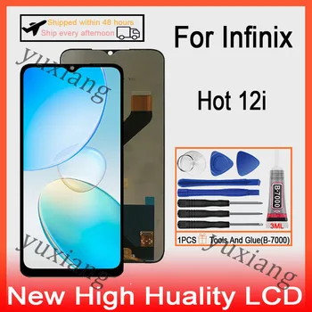 Оригинални LCD Дисплей За Infinix Hot 12i X665 X665B Подмяна на Дигитайзер с Докосване на Екрана