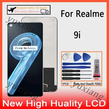Оригиналът е За Realme 9i RMX3491 LCD Сензорен дисплей Дигитайзер LCD дисплей С Подмяна на Рамката