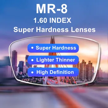 Рецепта лещи MR-8-висока твърдост / с висока разделителна способност / срещу удара / срещу отпечатъци / Срещу вода Идеални за очила без рамки