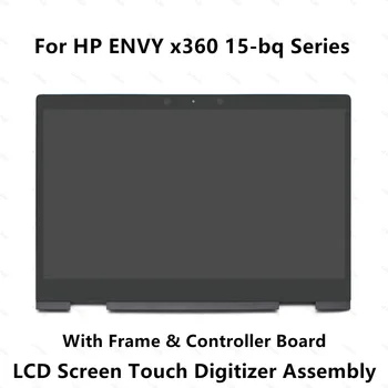Сензорен Стъклен дигитайзер LCD дисплей на Екрана на дисплея в събирането + Рамка За HP ENVY x360 15-bq102nl 15-bq004nc 15-bq100nc 15-bq000ur 15-bq004ur