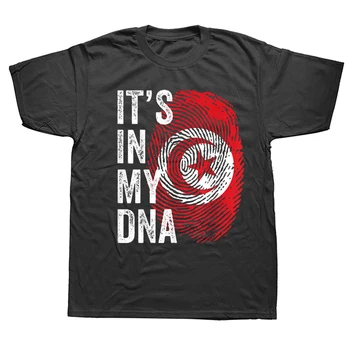 Смешното е, че това е в моята ДНК, Тениски с Тунизийски флага, тениски с графичен Дизайн, градинска дрехи с Къс Ръкав, Подаръци за рожден Ден, Лятна стилна тениска