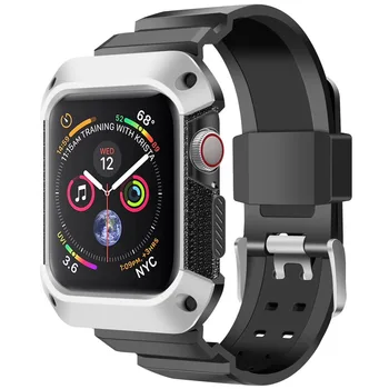 Спортен каишка За Apple Watch band Case 44 мм 40 мм iwatch 6 5 4 SE Защитен калъф от TPU + Каишка за Apple Watch Серия 4 5 6 гривна