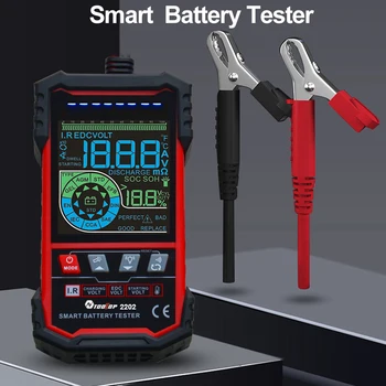 Тестер за батерии 12/24 В Проворачивание Зареждане Circut Тестер за Измерване на Температура Автоматично Определяне на Обхвата на Напрежение Анализатор на Акумулатора