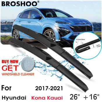 Четка за Чистачки Предно Стъкло на Колата и Предното Стъкло Чистачки J кука Нож Аксесоари За Hyundai Кона Kauai 26 